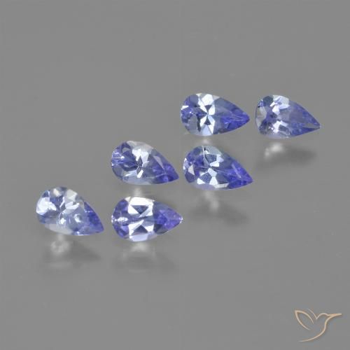 1.30ctw Naturale Viola Blu Tanzanite, Forma a pera, VS