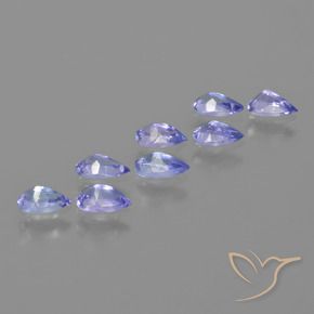 Gemme di Tanzanite Viola Blu naturale da 1.67 ct, Forma a pera, VS