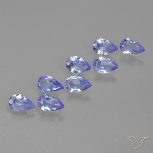 1.48ctw Naturale Viola Blu Tanzanite, Forma a pera, VS