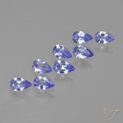 1.56ctw Naturale Intenso Viola Blu Tanzanite, Forma a pera, VS