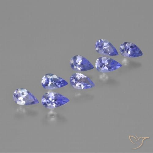1.69ctw Naturale Intenso Viola Blu Tanzanite, Forma a pera, VS