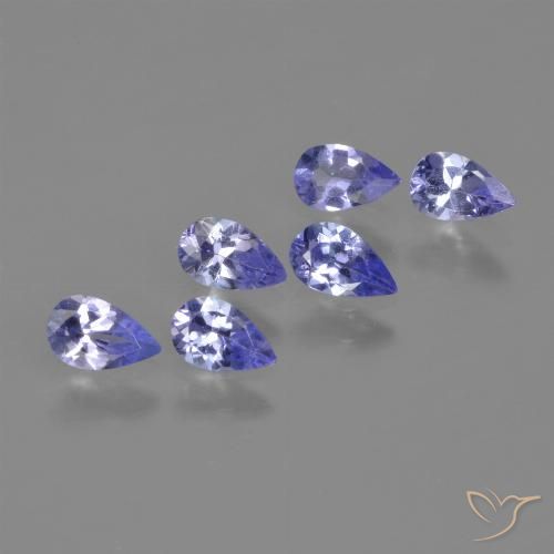 1.32ctw Naturale Intenso Viola Blu Tanzanite, Forma a pera, VS