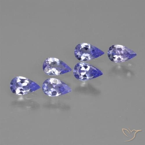 1.22ctw Naturale Intenso Viola Blu Tanzanite, Forma a pera, VS