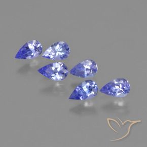 Gemme di Tanzanite Blu medio naturale da 1.43 ct, Forma a pera, VVS-VS