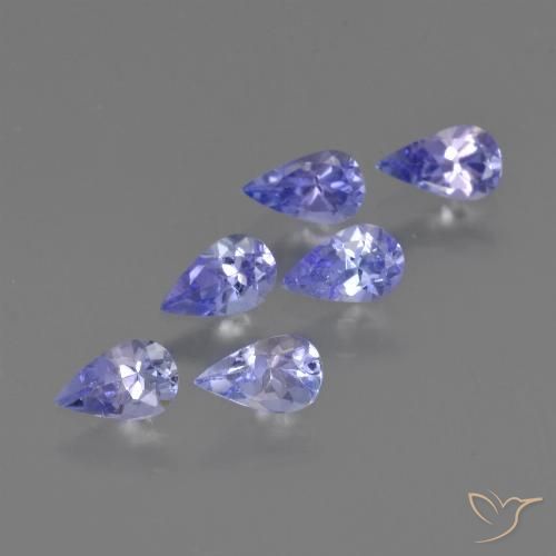 1.27ctw Naturale Intenso Viola Blu Tanzanite, Forma a pera, VS