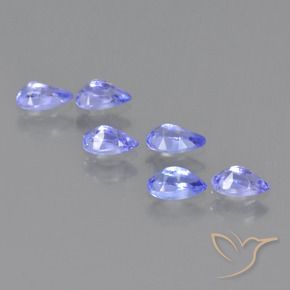 Gemme di Tanzanite Blu elettrico naturale da 1.44 ct, Forma a pera, VS