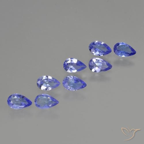 1.42ctw Naturale Intenso Viola Blu Tanzanite, Forma a pera, VS