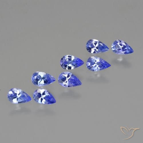 1.87ctw Naturale Blu elettrico Tanzanite, Forma a pera, VS