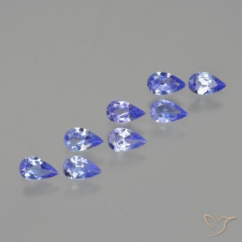 1.29ctw Naturale Intenso Viola Blu Tanzanite, Forma a pera, VS