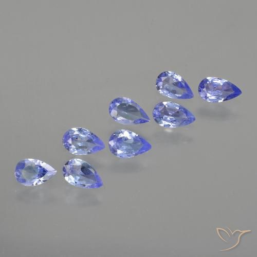 1.55ctw Naturale Intenso Viola Blu Tanzanite, Forma a pera, VS
