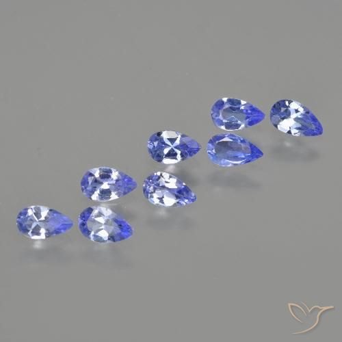 1.46ctw Naturale Intenso Viola Blu Tanzanite, Forma a pera, VS