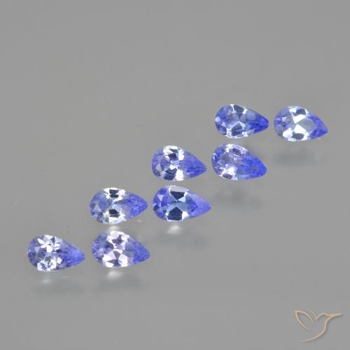 1.44ctw Naturale Viola Blu Tanzanite, Forma a pera, VS