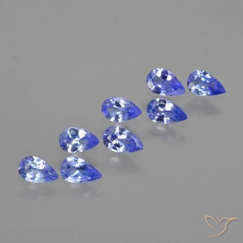 1.71ctw Naturale Viola Blu Tanzanite, Forma a pera, VS