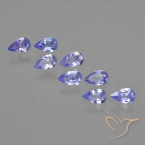 Gemme di Tanzanite Blu elettrico naturale da 1.39 ct, Forma a pera, VS