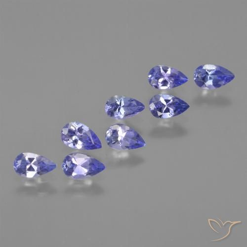 1.66ctw Naturale Intenso Viola Blu Tanzanite, Forma a pera, VS