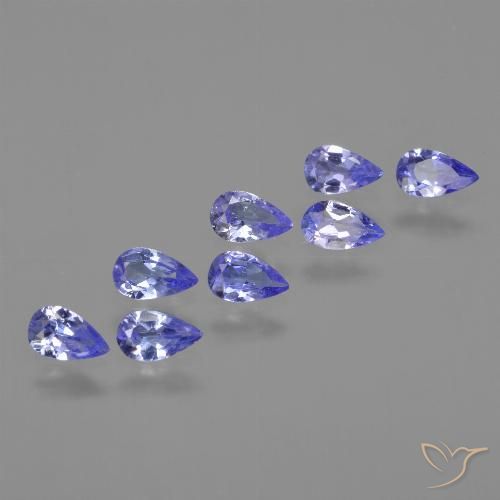 Gemme di Tanzanite Blu intenso naturale da 1.39 ct, Forma a pera, VS