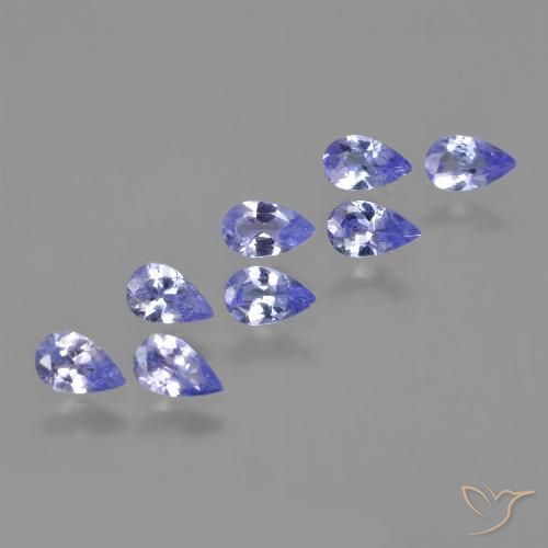 1.68ctw Naturale Intenso Viola Blu Tanzanite, Forma a pera, VS