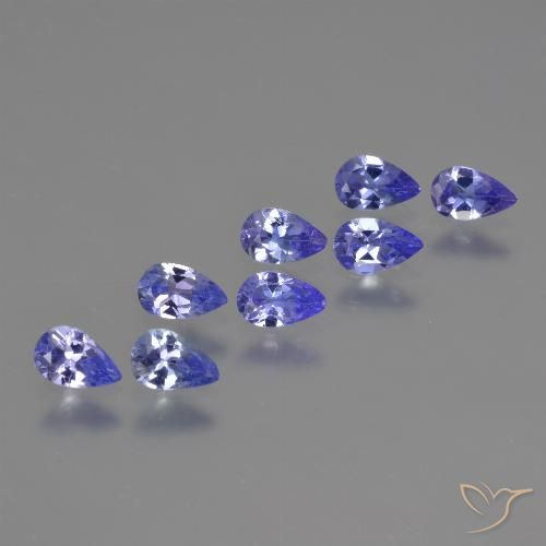 1.43ctw Naturale Intenso Viola Blu Tanzanite, Forma a pera, VS