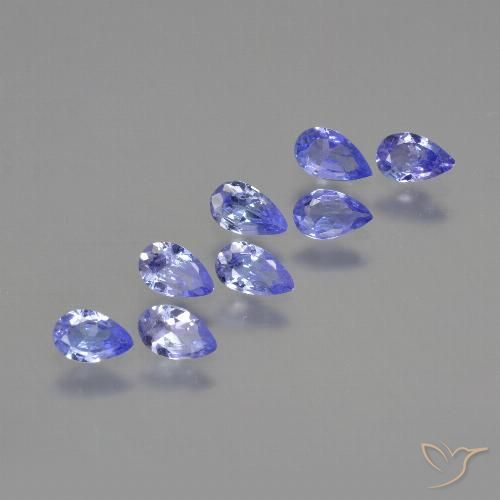 1.46ctw Naturale Blu elettrico Tanzanite, Forma a pera, VS