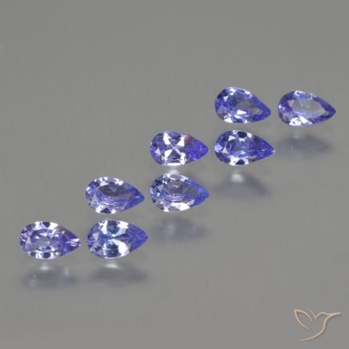 1.94ctw Naturale Blu scuro Tanzanite, Forma a pera, VS