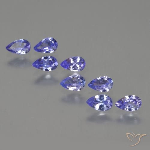 Gemme di Tanzanite Blu scuro naturale da 1.94 ct, Forma a pera, VS