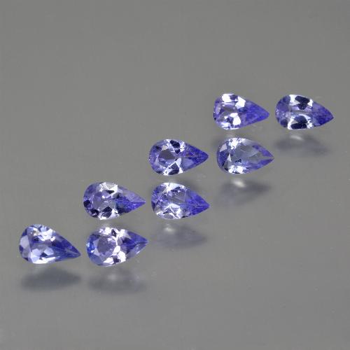 Gemme di Tanzanite Blu elettrico naturale da 1.72 ct, Forma a pera, VS