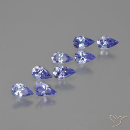 1.54ctw Naturale Intenso Viola Blu Tanzanite, Forma a pera, VS