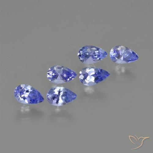 1.43ctw Naturale Blu intenso Tanzanite, Forma a pera, VS
