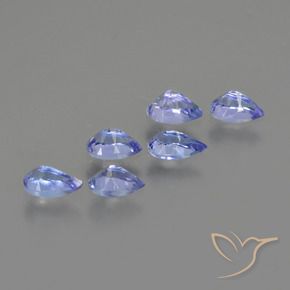 Gemme di Tanzanite Blu intenso naturale da 1.43 ct, Forma a pera, VS