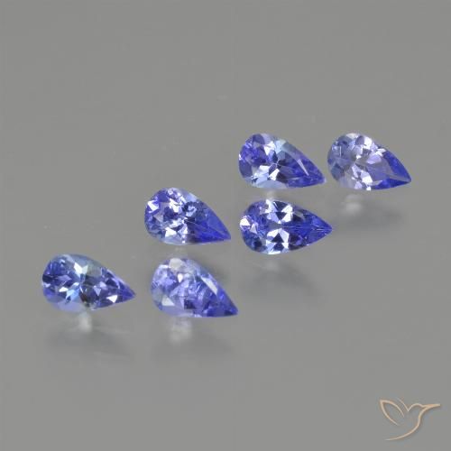 1.42ctw Naturale Blu scuro Tanzanite, Forma a pera, VS