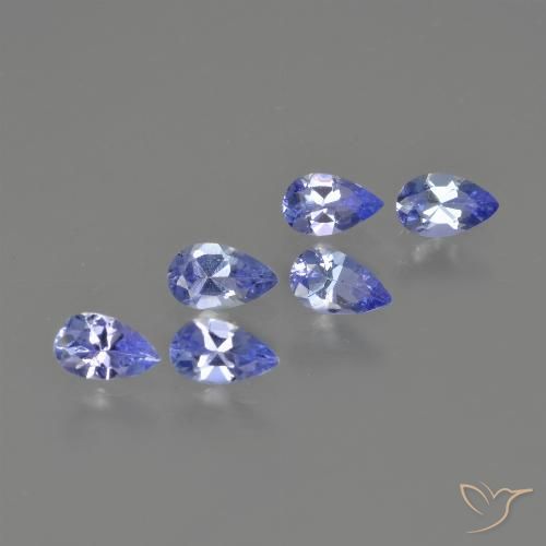 1.24ctw Naturale Blu scuro Tanzanite, Forma a pera, VS