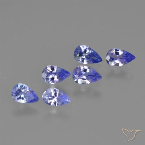 1.30ctw Naturale Viola Blu Tanzanite, Forma a pera, VS