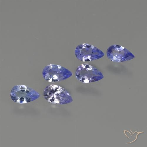1.26ctw Naturale Intenso Viola Blu Tanzanite, Forma a pera, VS