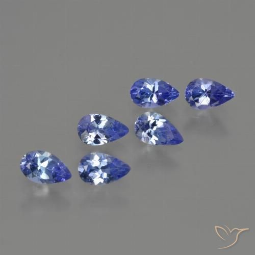 1.63ctw Naturale Blu scuro Tanzanite, Forma a pera, VS