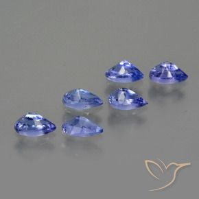 Gemme di Tanzanite Blu scuro naturale da 1.63 ct, Forma a pera, VS