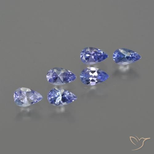 1.56ctw Naturale Blu scuro Tanzanite, Forma a pera, VS