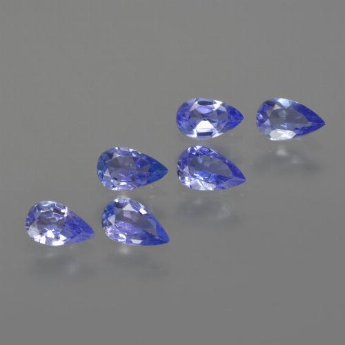 Tanzanite naturale blu da 1,36 ct, taglio a pera, VS