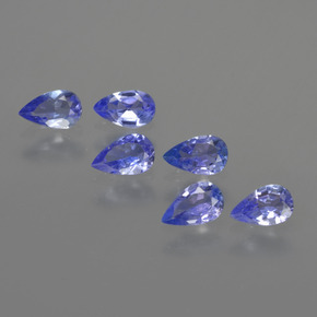 Tanzanite naturale blu da 1,36 ct, taglio a pera, VS