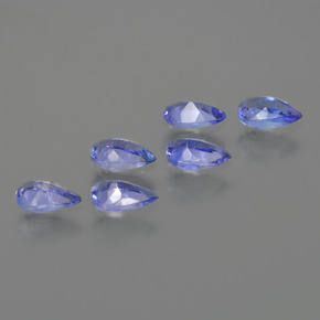 Tanzanite naturale blu da 1,36 ct, taglio a pera, VS