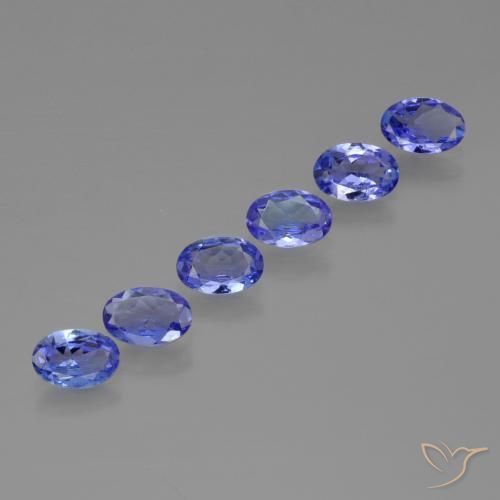2.30ctw Naturale Blue violetto scuro Tanzanite, Ovale, VVS-VS