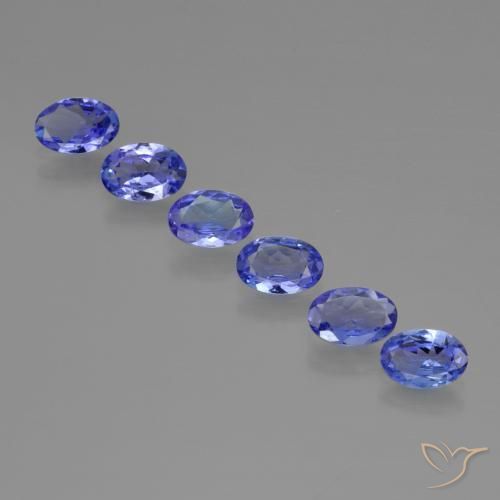 Gemme di Tanzanite Blue violetto scuro naturale da 2.30 ct, Ovale, VVS-VS
