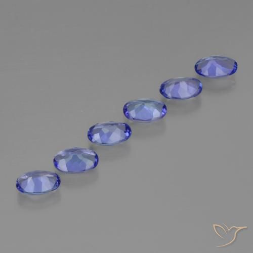 Gemme di Tanzanite Blue violetto scuro naturale da 2.30 ct, Ovale, VVS-VS