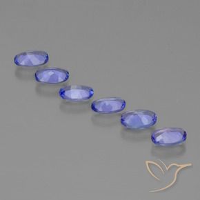 Gemme di Tanzanite Intenso Viola Blu naturale da 2.43 ct, Ovale, VVS-VS