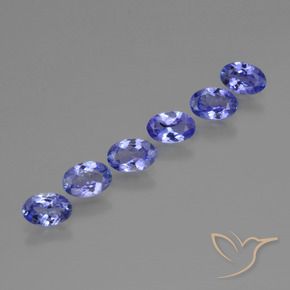 Gemme di Tanzanite Intenso Viola Blu naturale da 2.57 ct, Ovale, VVS-VS