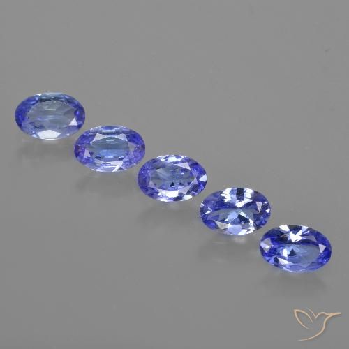 2.25ctw Naturale Blu medio Tanzanite, Ovale, VVS-VS