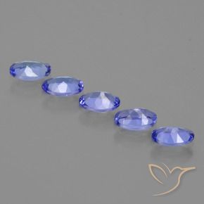 Gemme di Tanzanite Blu medio naturale da 2.25 ct, Ovale, VVS-VS