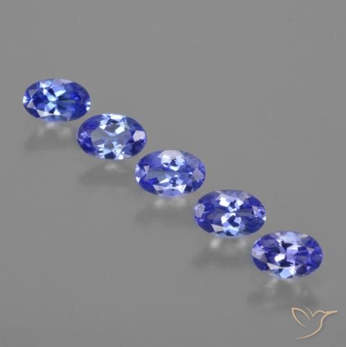Tanzanite naturale blu da 2,37 ct, taglio ovale, VVS-VS