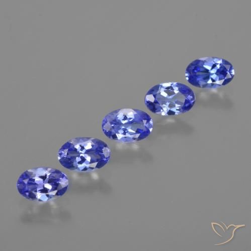 Tanzanite naturale blu da 2,37 ct, taglio ovale, VVS-VS