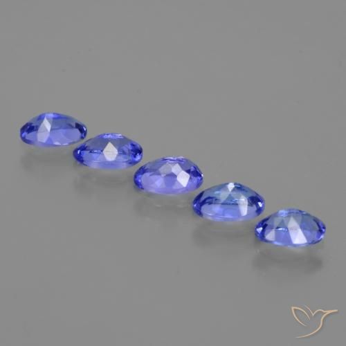Tanzanite naturale blu da 2,37 ct, taglio ovale, VVS-VS