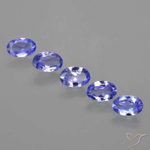 2.12ctw Naturale Intenso Viola Blu Tanzanite, Ovale, VS